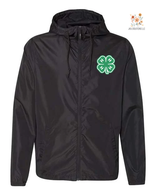 4-H Logo Windbreaker- Adult
