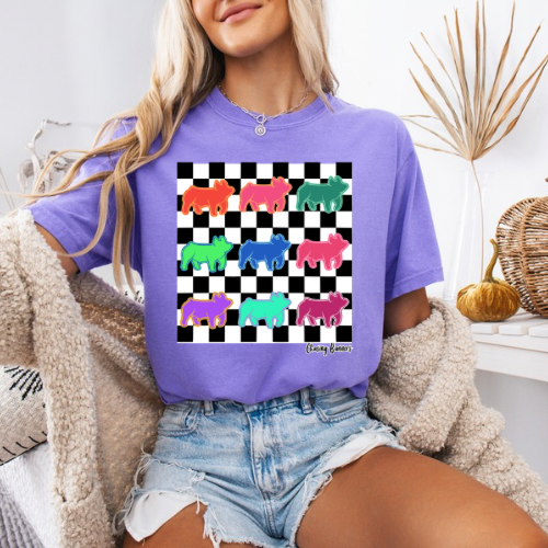 Checkered Pigs (chasing banners)