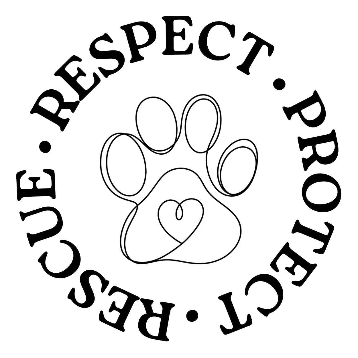 Respect. Rescue. Protect Car decal