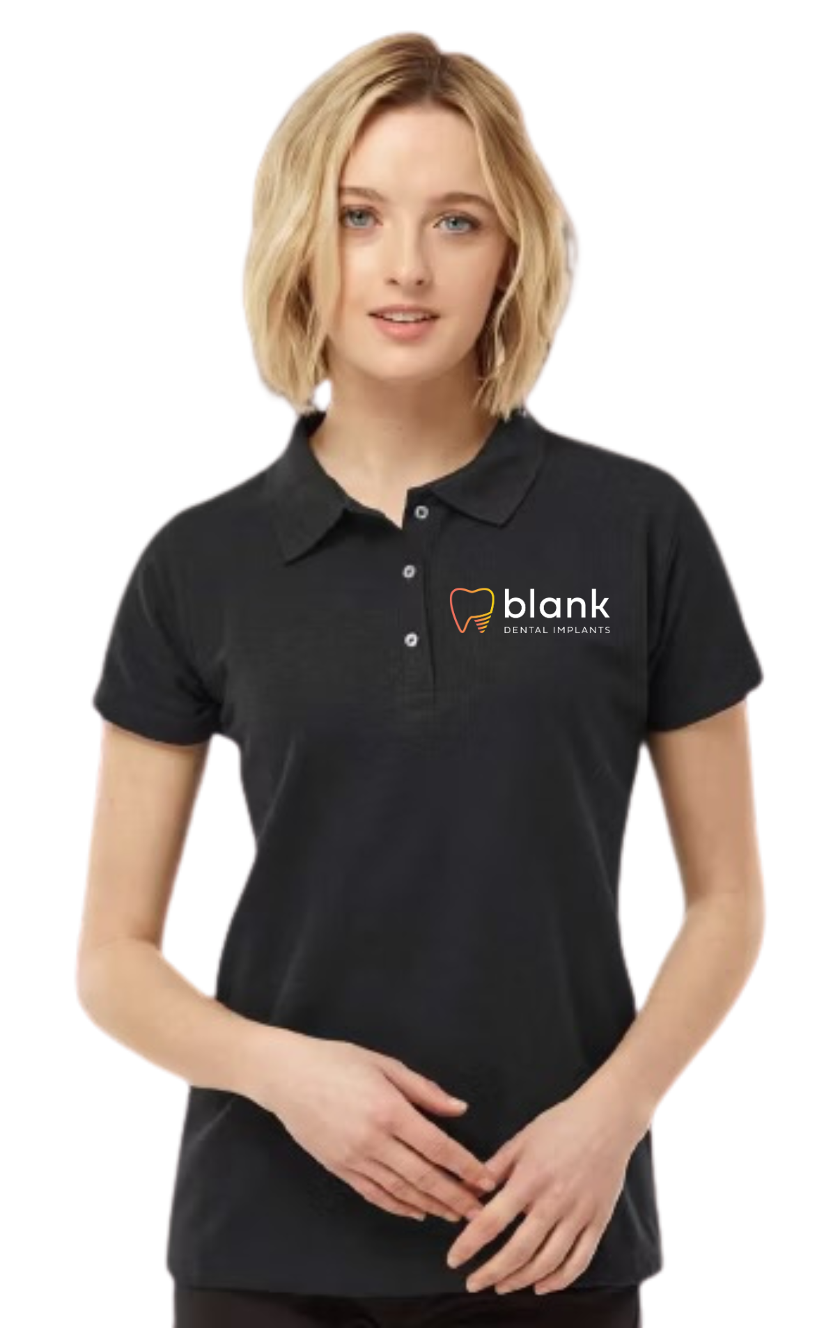 Blank Dental Implants- Women’s Polo