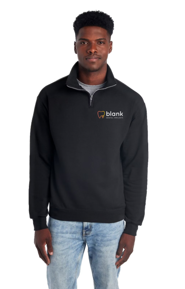 Blank Dental Implants Quarter Zip- Jeerzes