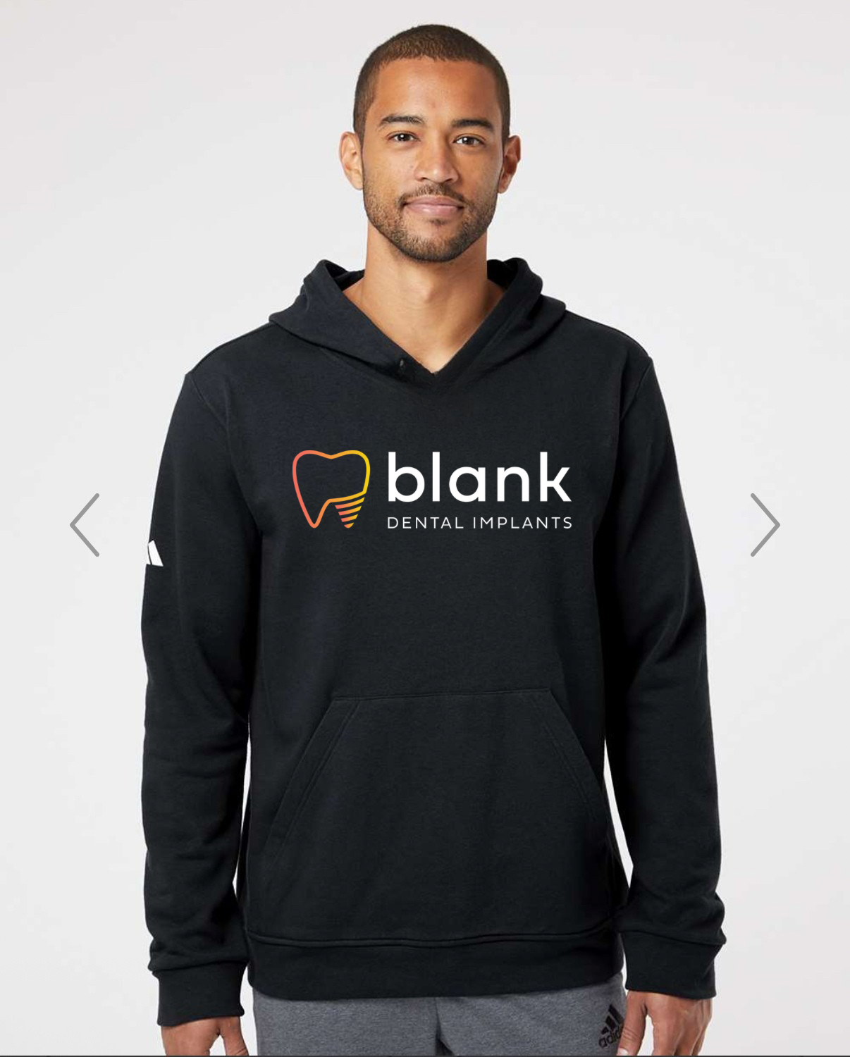 Blank Dental Implants Unisex Hoodie-Adidas