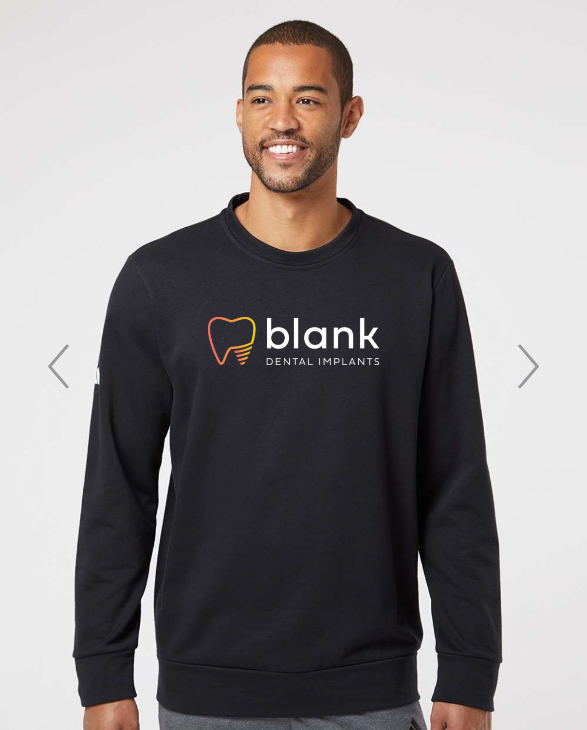 Blank Dental Implants Unisex crewneck-Adidas