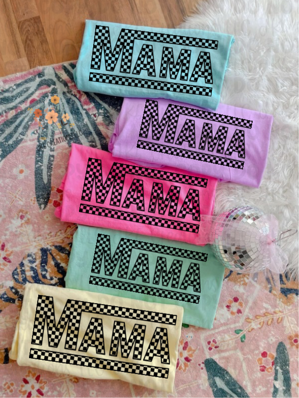 CC Checkered Mama Tee
