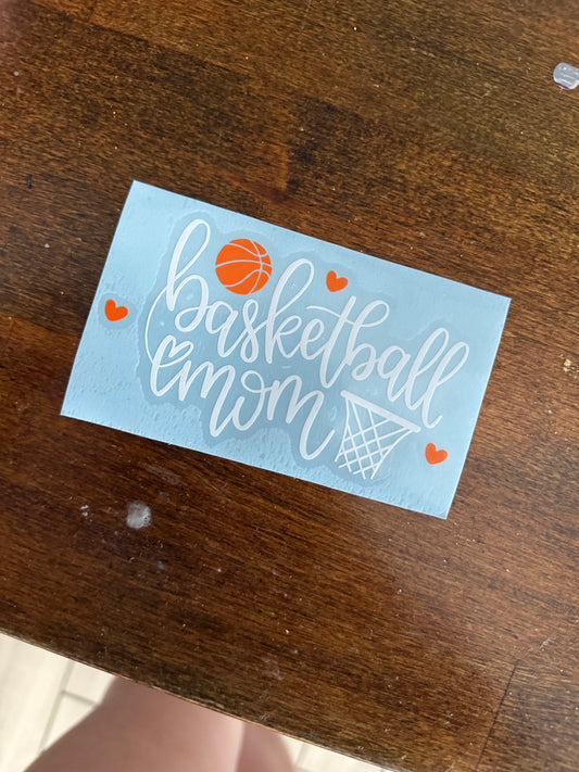Basketball Mom- car decal