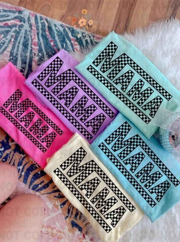 CC Checkered Mama Tee