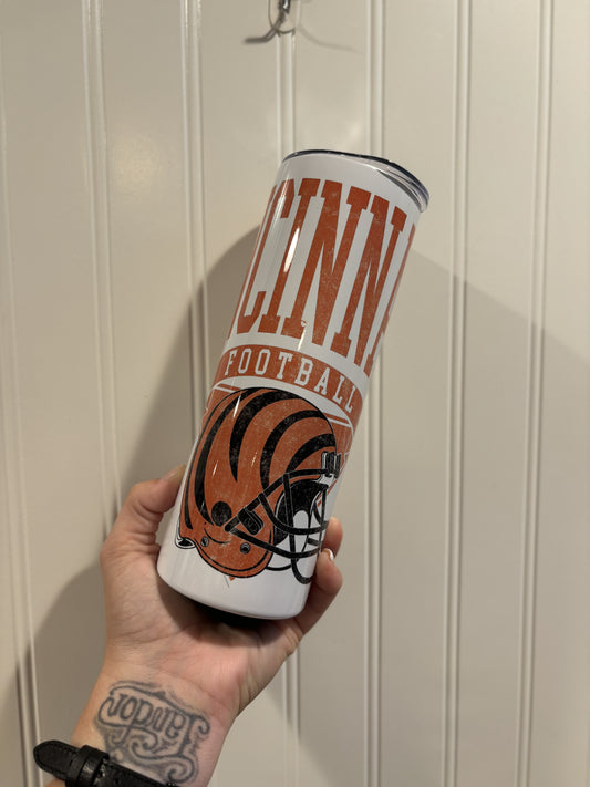 Cincinnati Football 20oz Tumbler