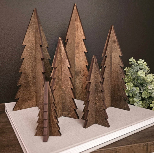 Wooden 3D Stained Holiday Tree