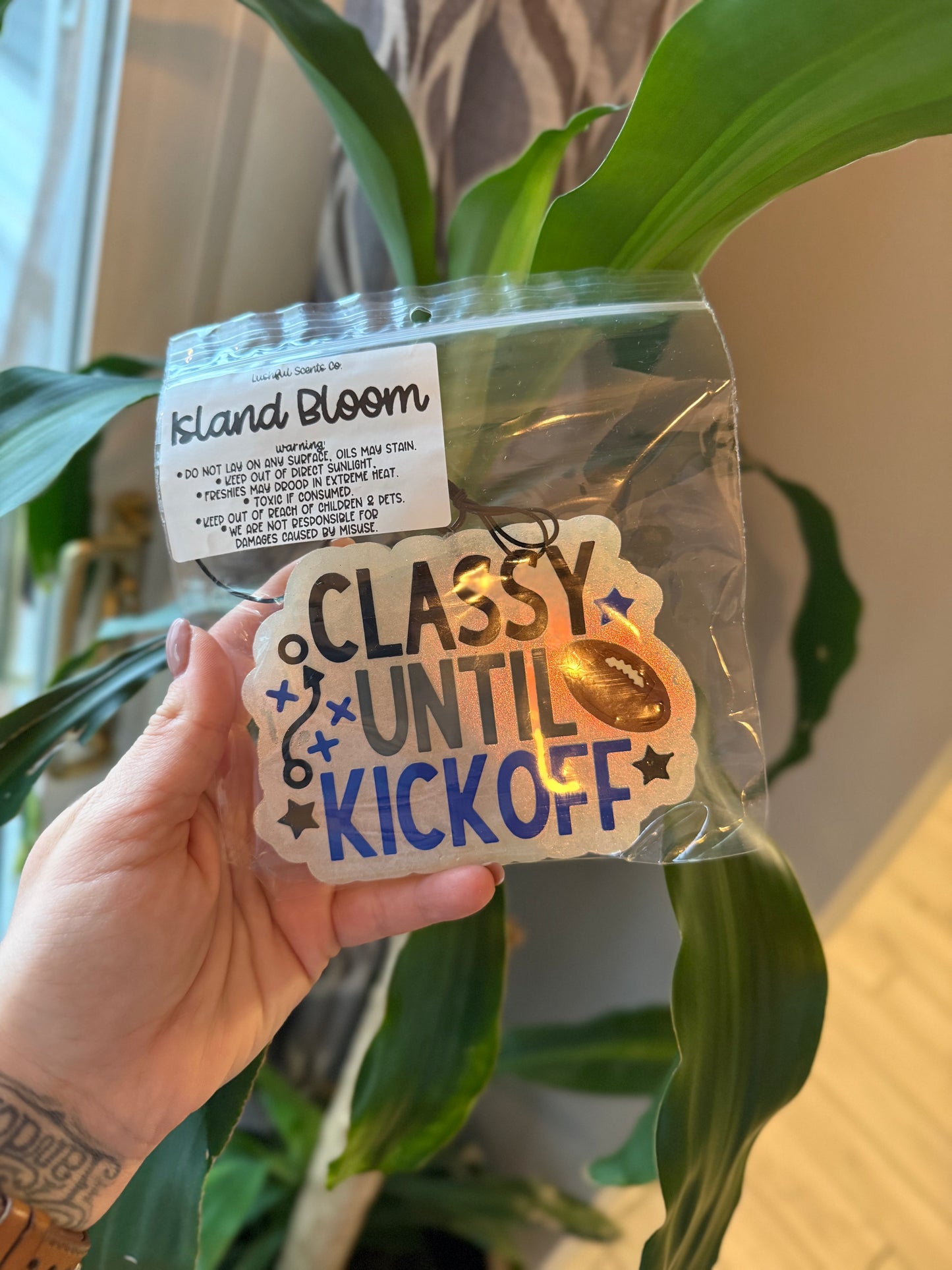 Classy until Kickoff (blue)- Island Bloom