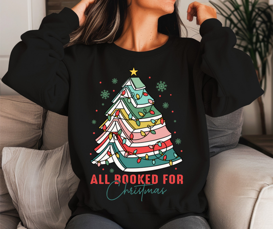 All Booked For Christmas T-shirt/Crewneck