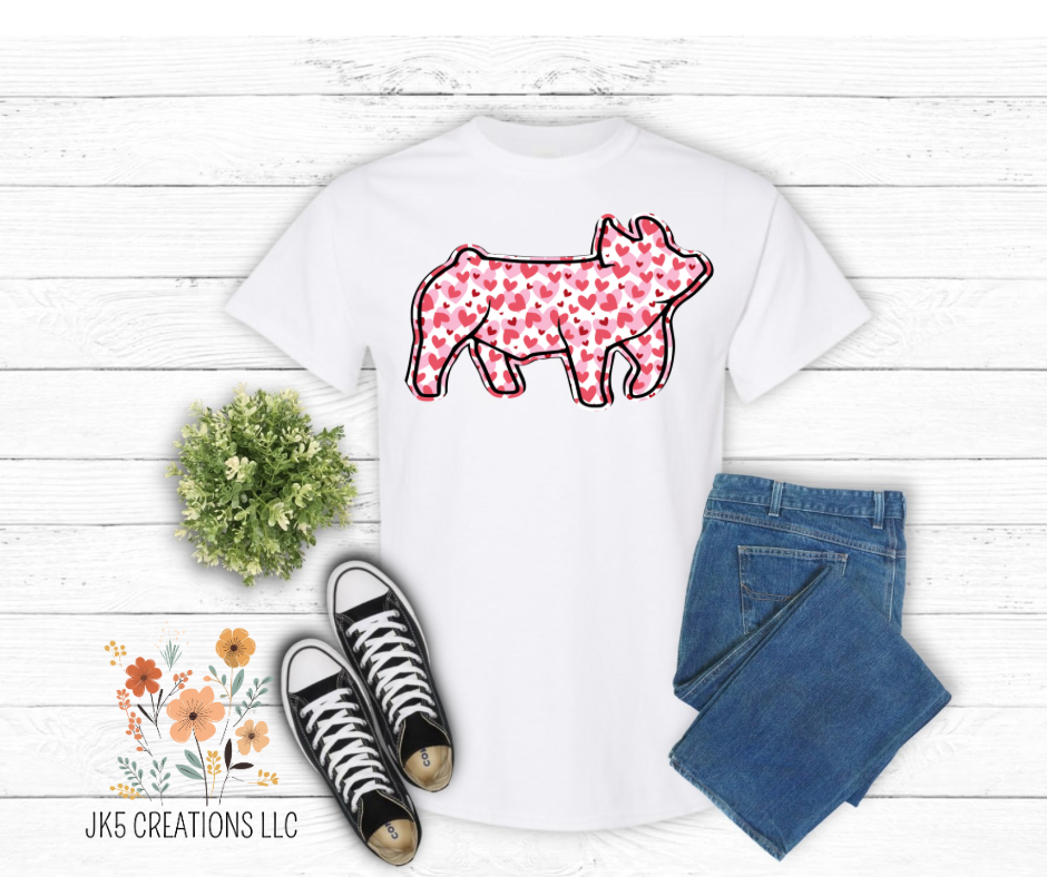 Valentines Day pig