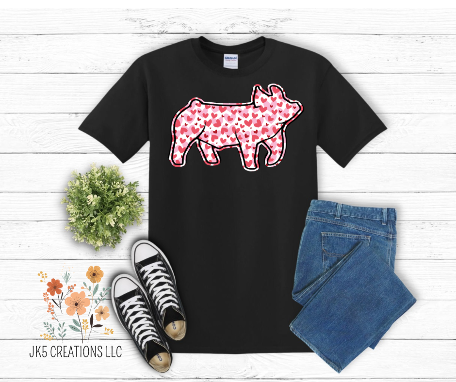 Valentines Day pig