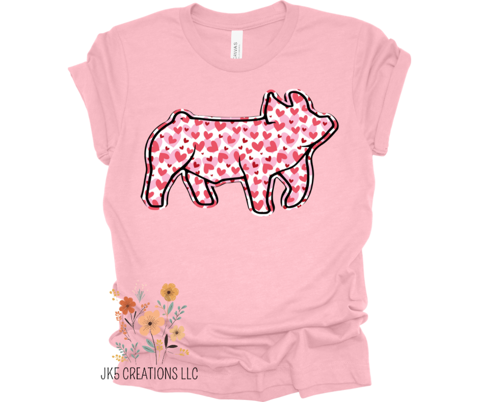 Valentines Day pig
