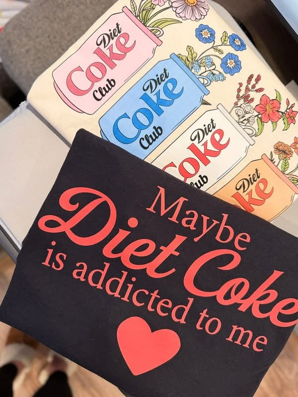 Floral Diet Coke Tee
