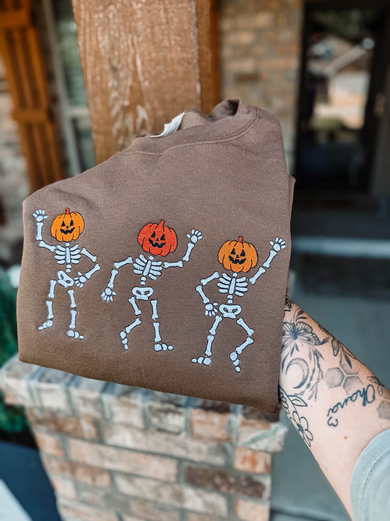 Dancing Pumpkin Heads Tee or Crewneck