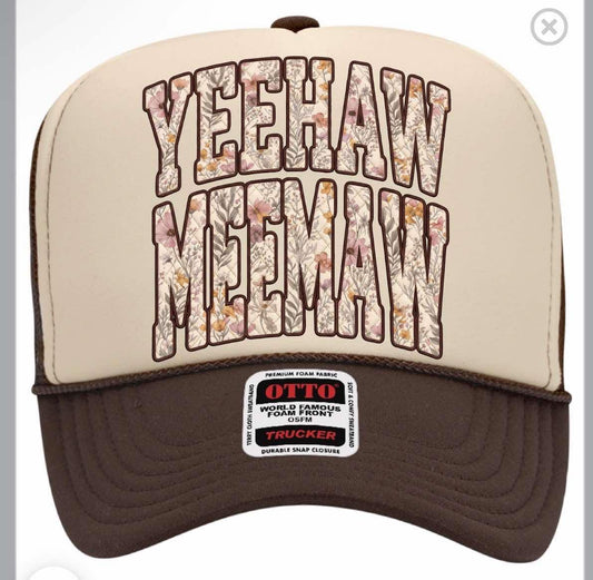 Yeehaw Meemaw Hat