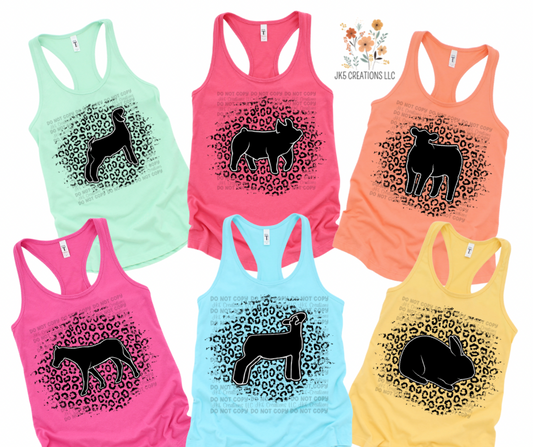 Livestock Cheetah Print Tanks