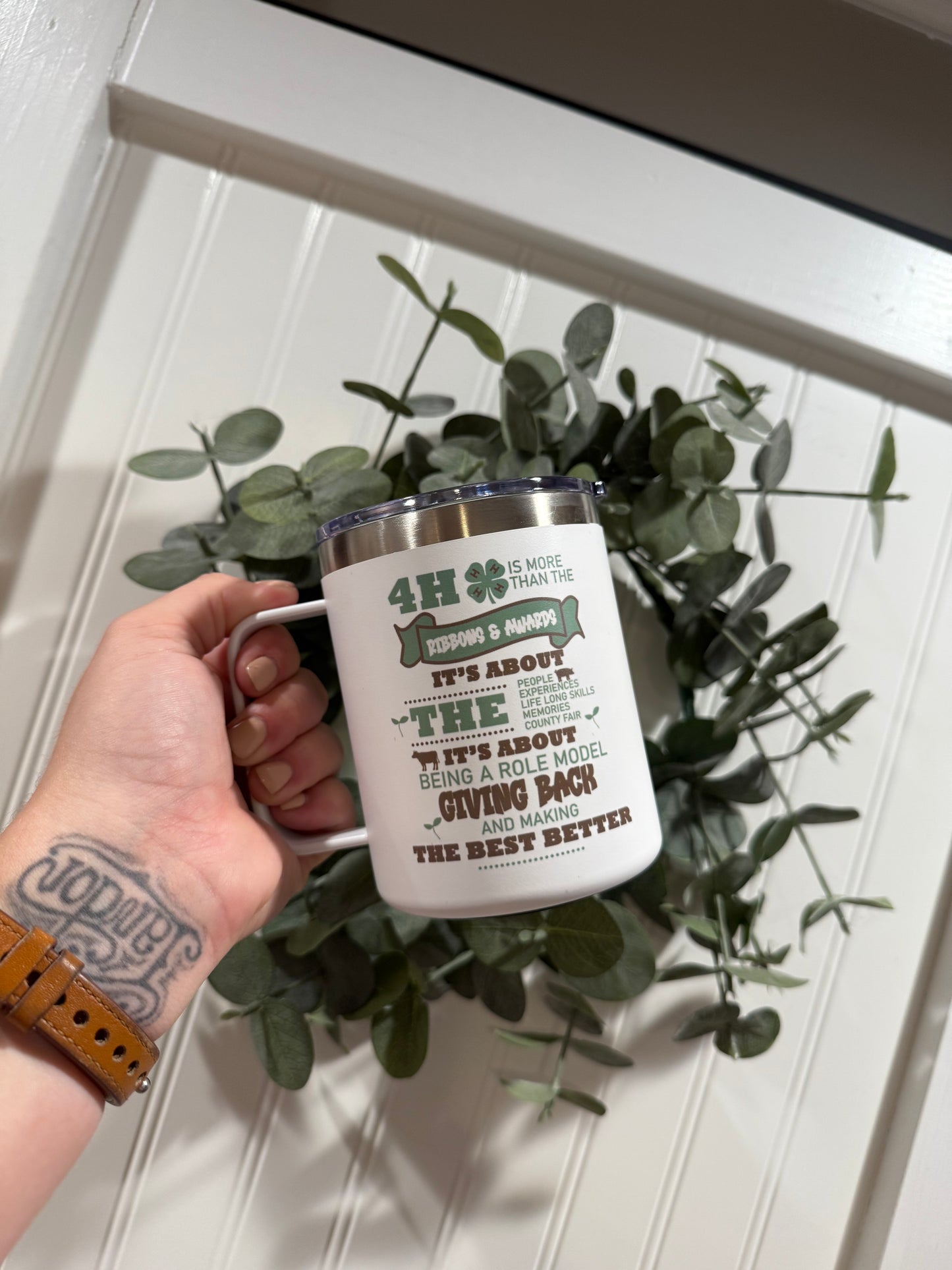 10oz stainless steel coffee tumbler