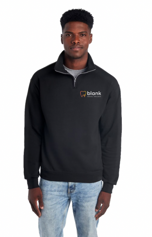 Blank Dental Implants Quarter Zip- Jeerzes