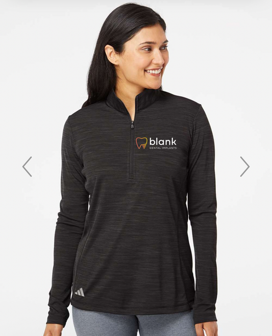 Blank Dental Implants Performance Quarter Zip Women- Adidas