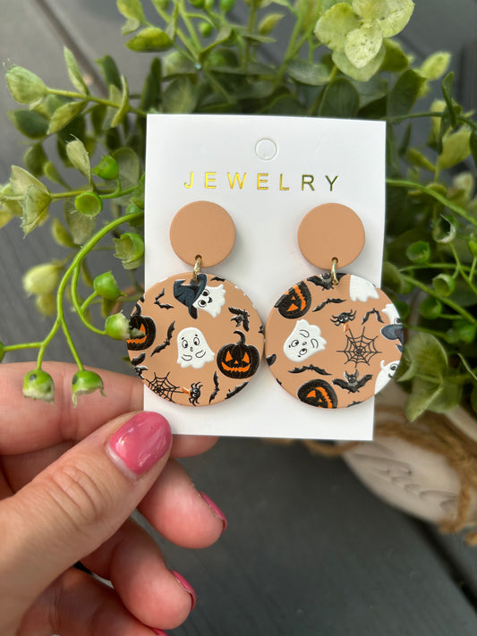 Halloween/Fall Clay Earrings